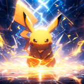 Pkachu and electric thunder