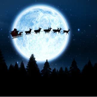 Moonlit Santa