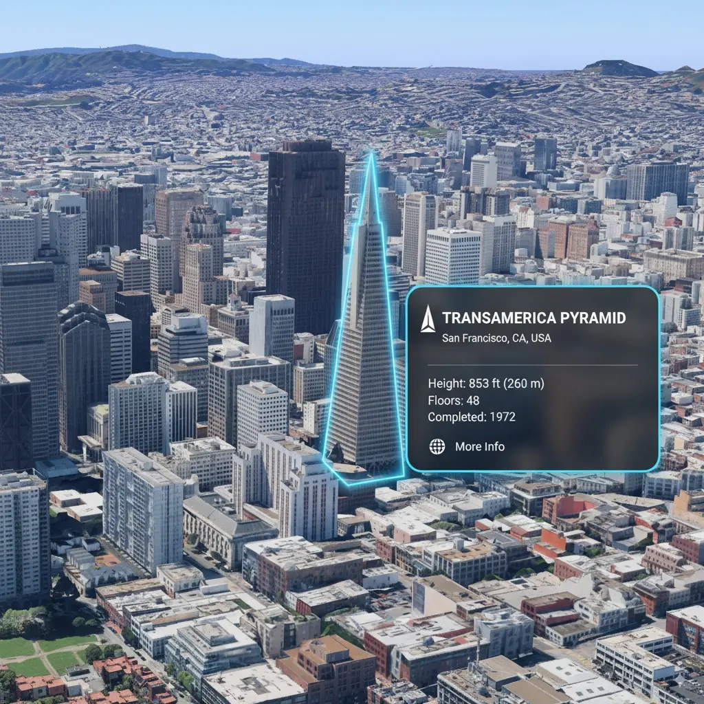 Map-Based Images with AR Info Cards