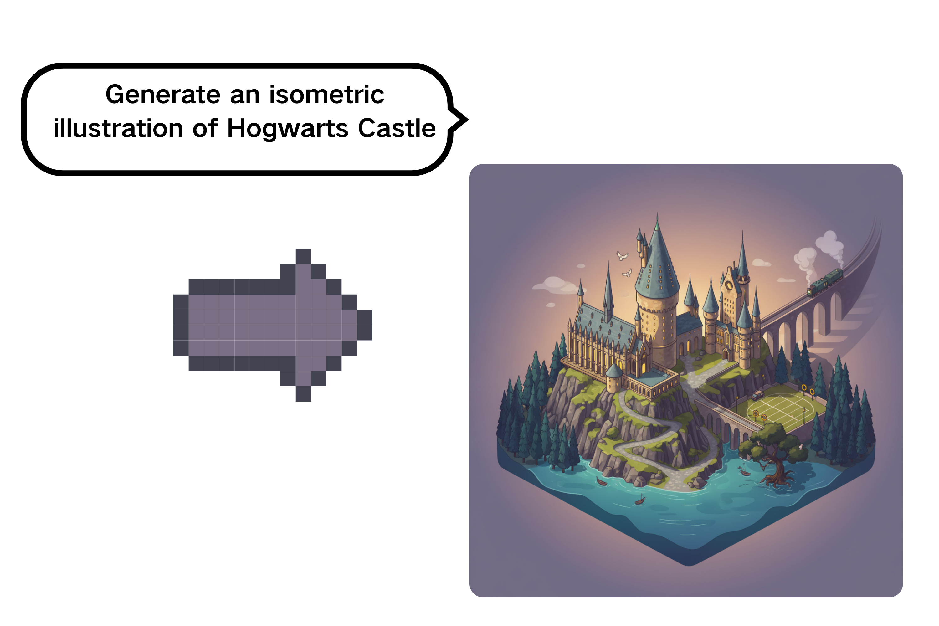 Text-to-Image Isometric Art Generator