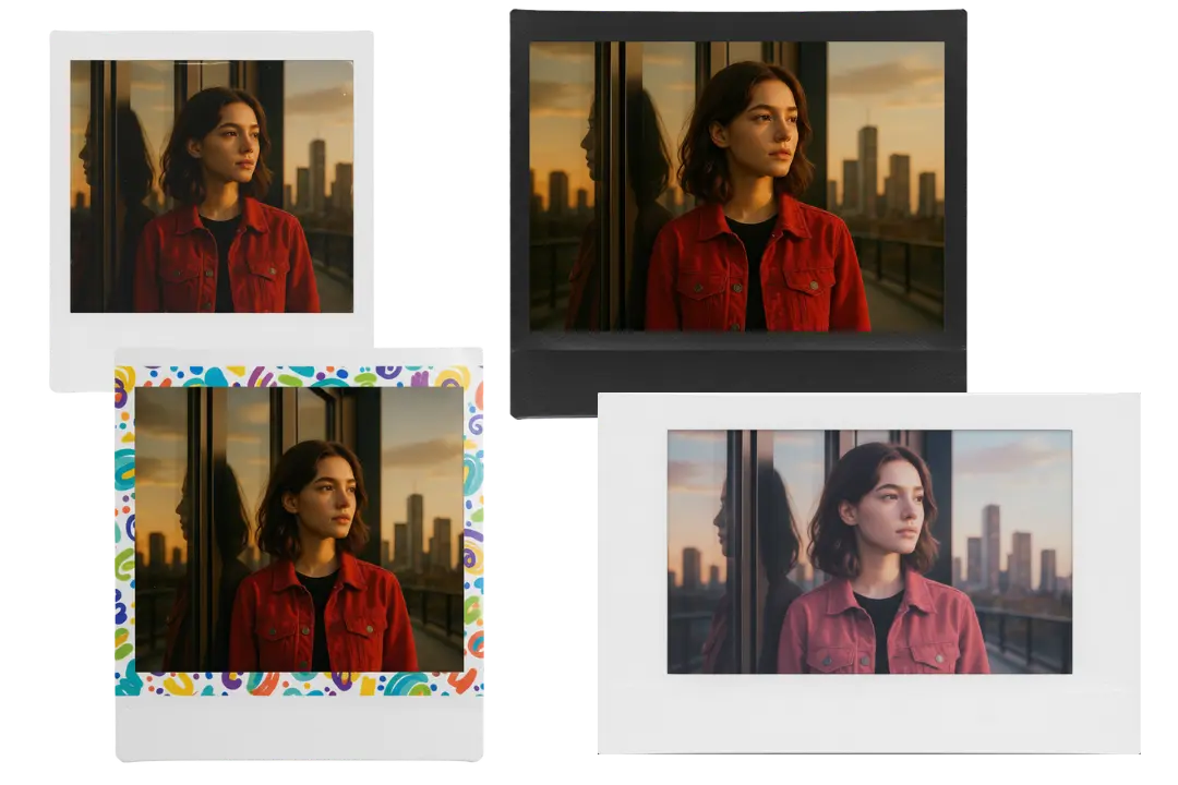 AI Polaroid Photo Generator with Multi-Style Frames