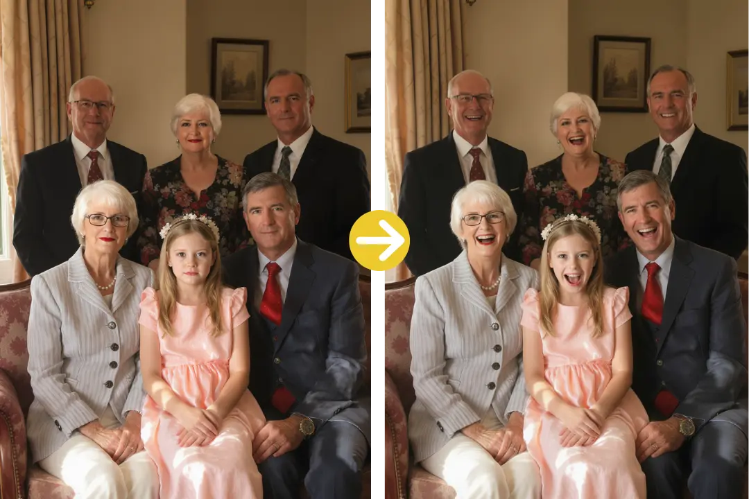 Preserve Family Memories Using the AI Facial Expression Editor