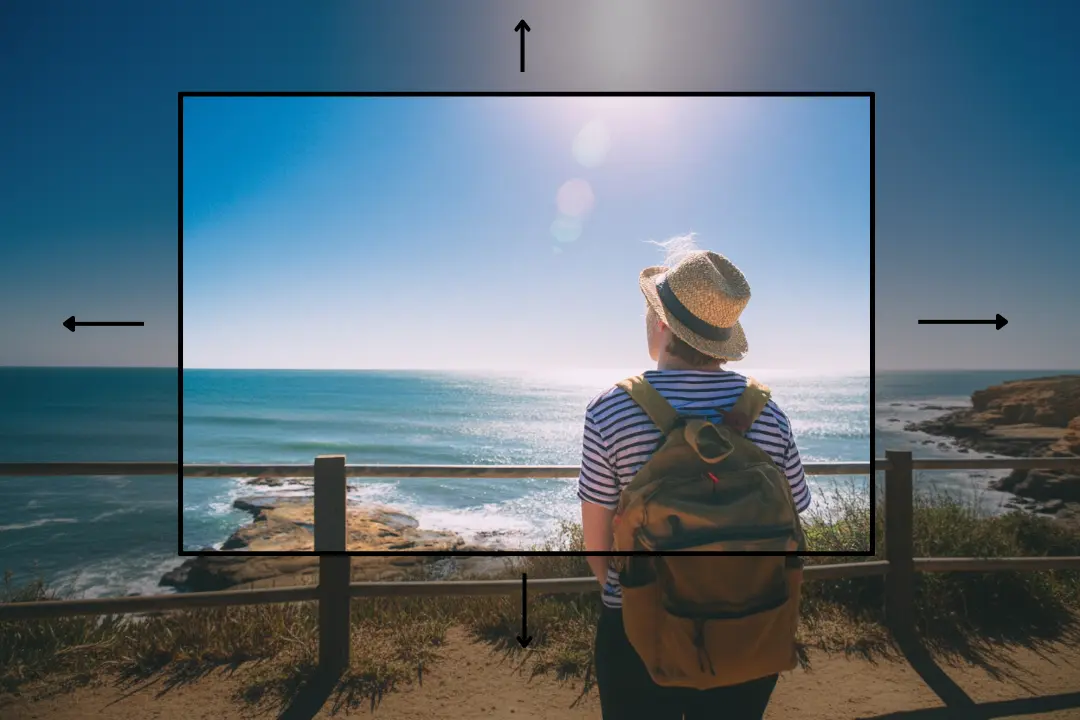 Uncrop Images into Cinematic Travel Scenes