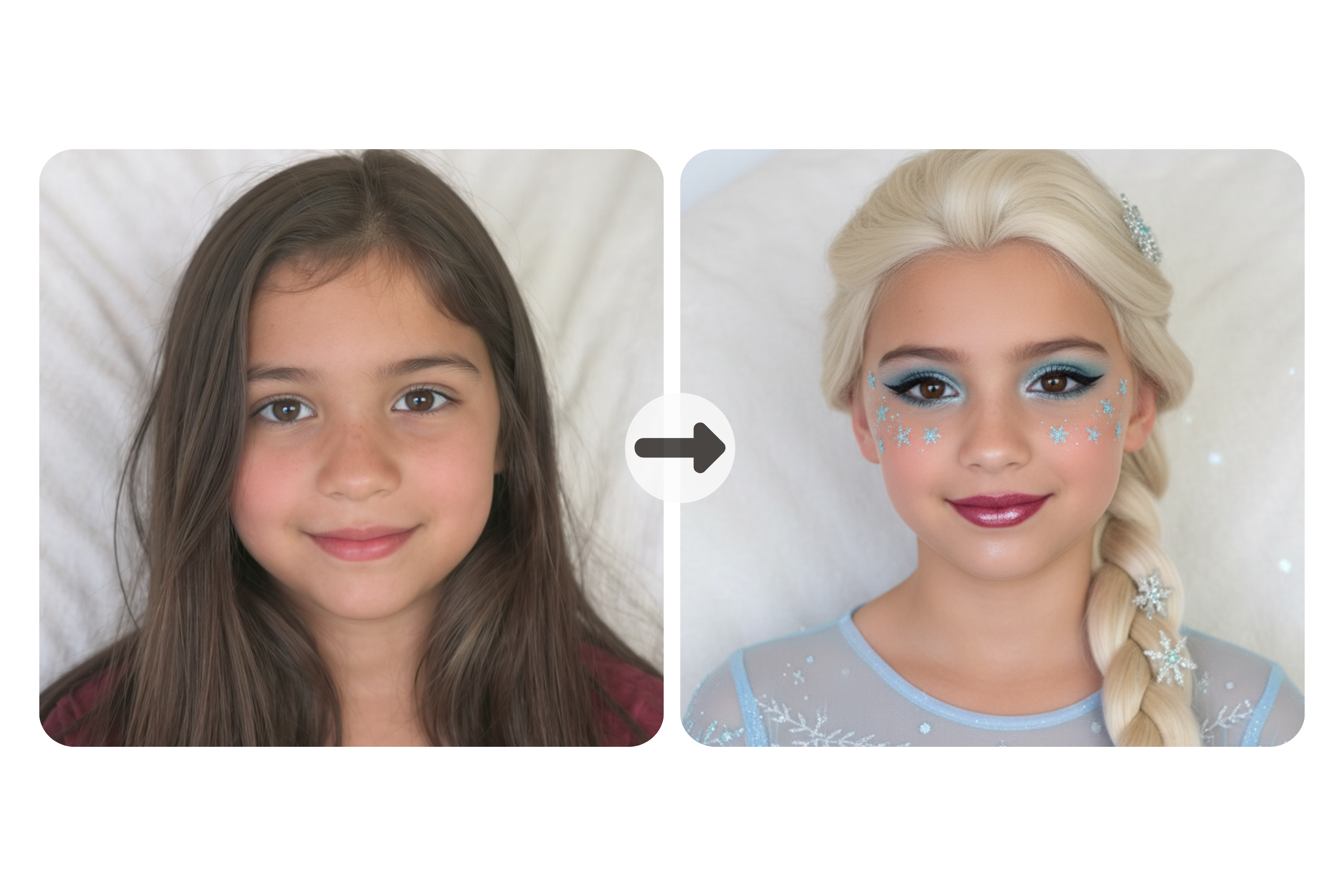 Generador de maquillaje con IA para todas las edades y géneros