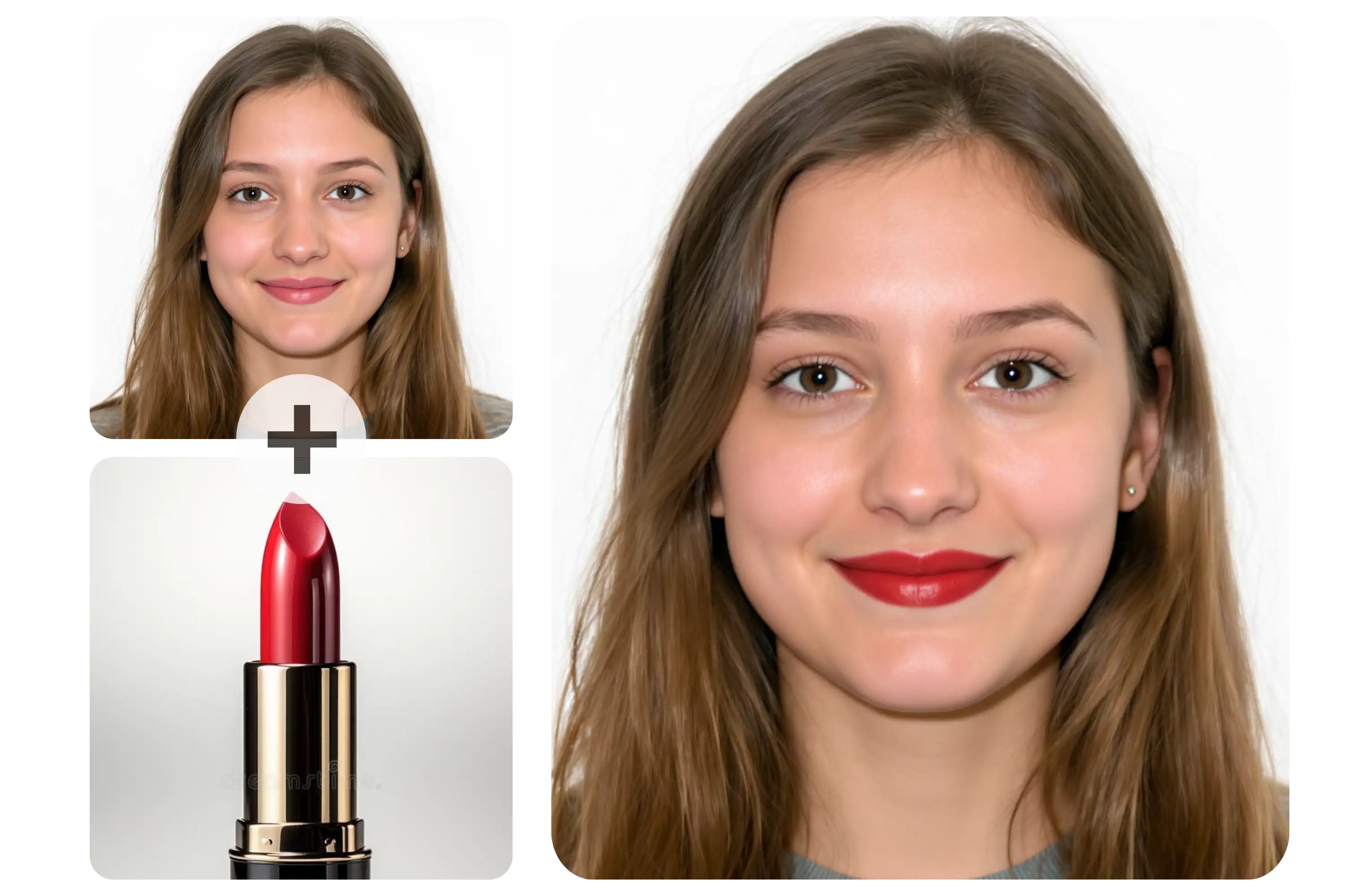 Prueba de maquillaje con IA para labiales, sombras y rubor