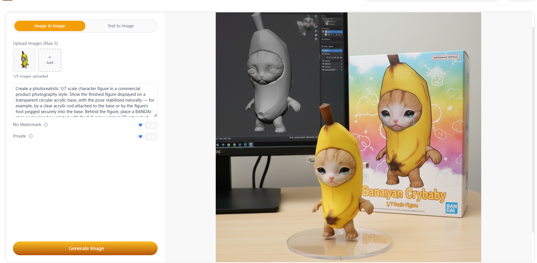 Generating a 1/7 Scale Figure with Nano Banana