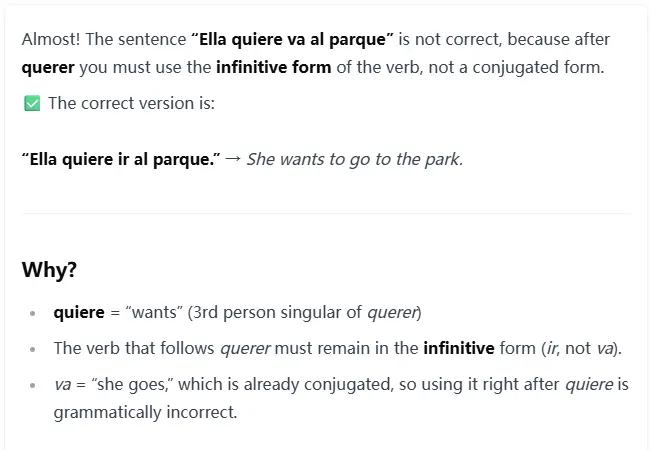 Sentence Grammar Fix