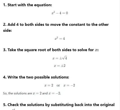 Quadratic Equations Using Free Algebra Math Solver