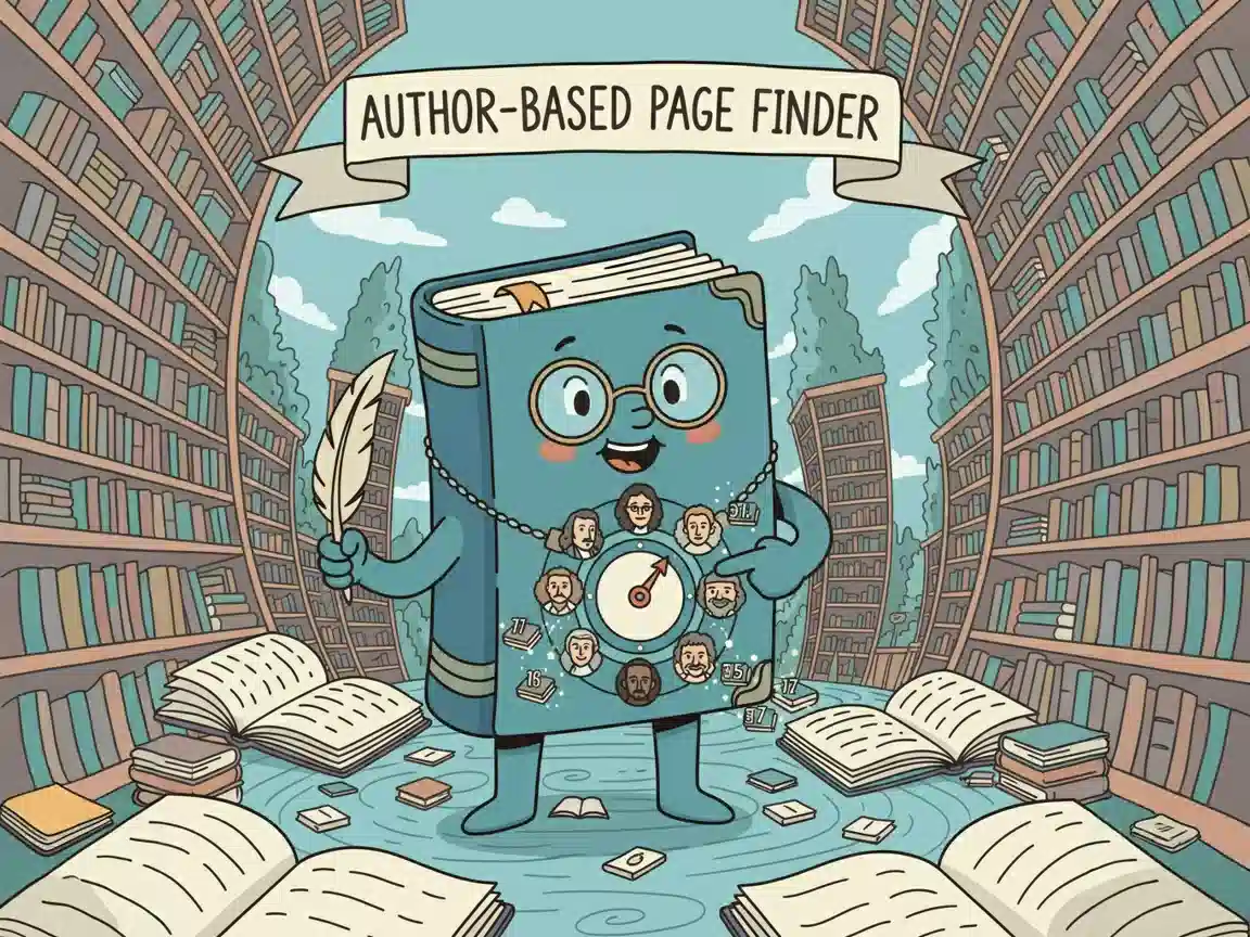 Author-Based Page Finder for Quotes