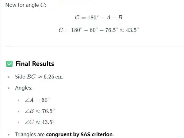 Solving Triangle Congruence
