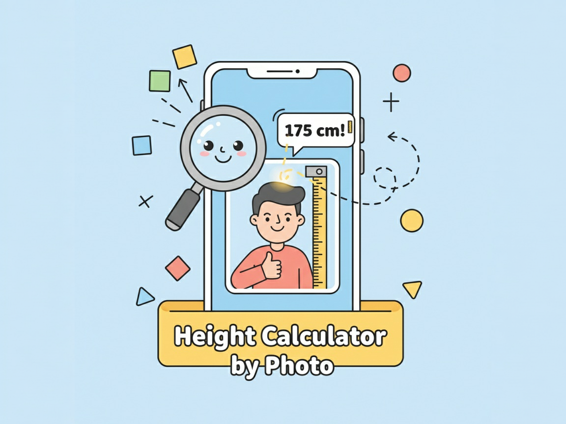Height Calculator by Photo with Perspective and Camera Correction