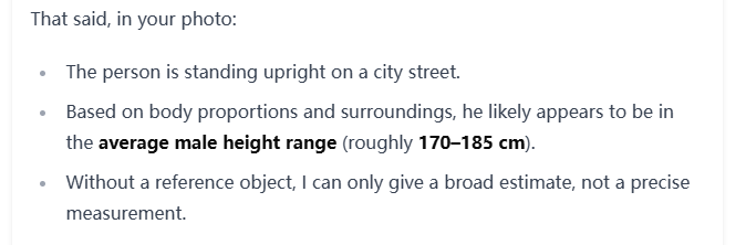 Step 3 – Get Results Instantly with Guess Height from Photo