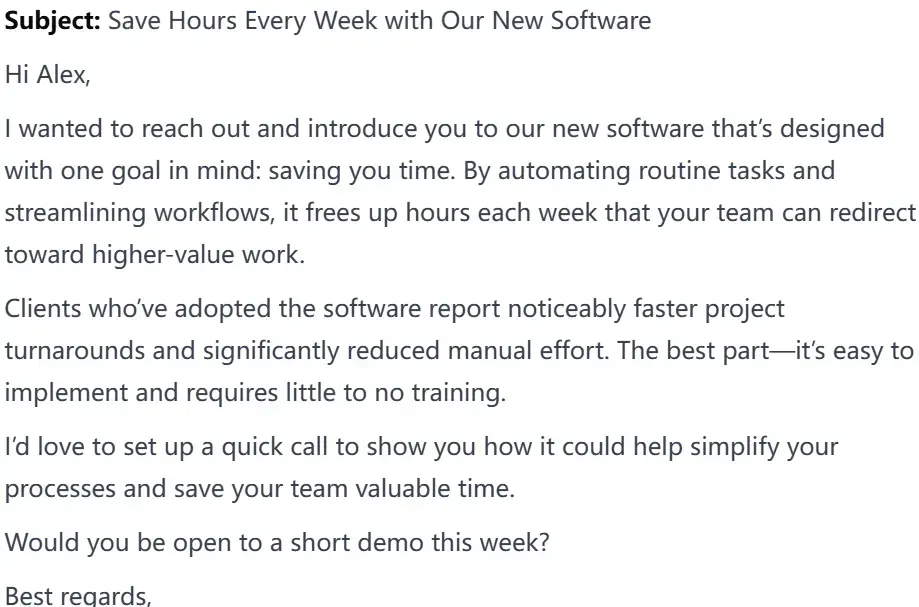 Sales Pitch