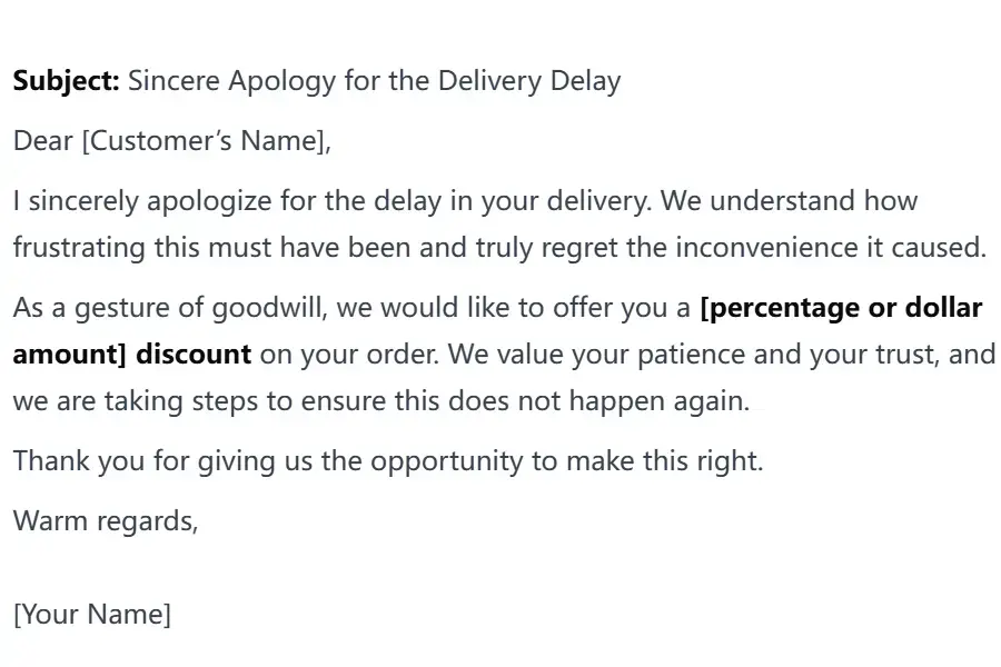 Complaint Response