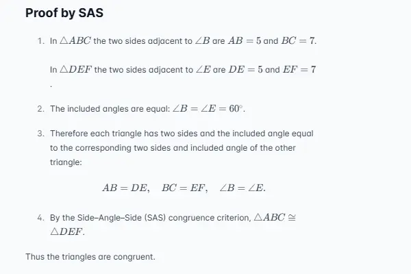 Solving Triangle Congruence