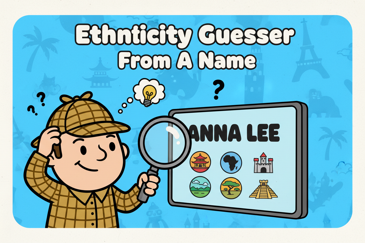 Predict Ethnicity From a Name
