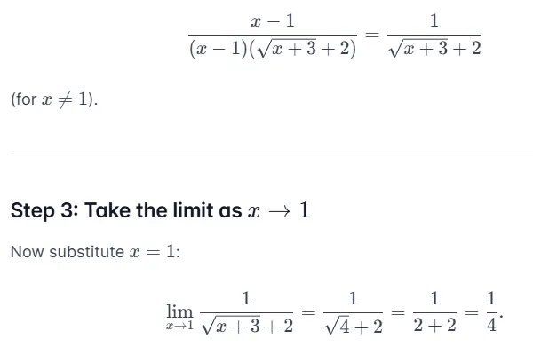 Resolviendo un límite de cálculo en AA SL