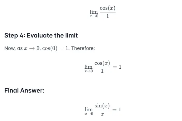 Example 3: Limit Calculation 
