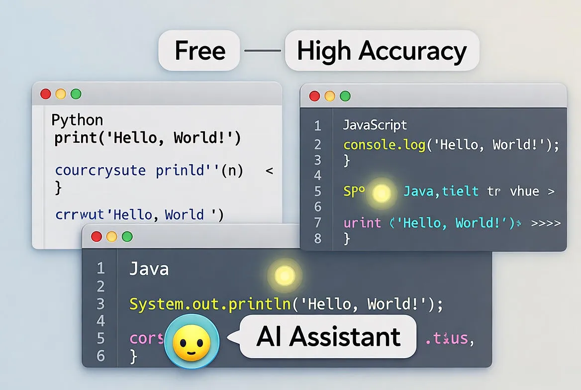 Detector gratuito de código AI con informes precisos