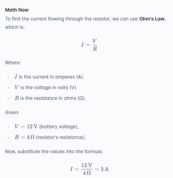 Пример 2: Определение тока в простой цепи