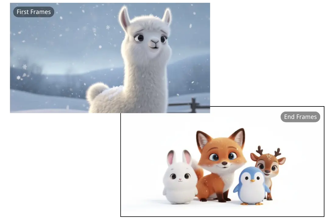 Example 1 — Snowfield Entrance Animation(Frames & Prompt)