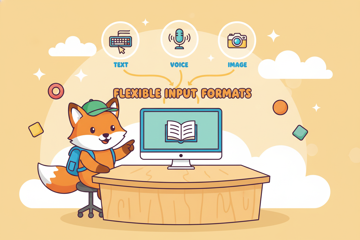 Flexible Input Formats for Physics and Math Submissions