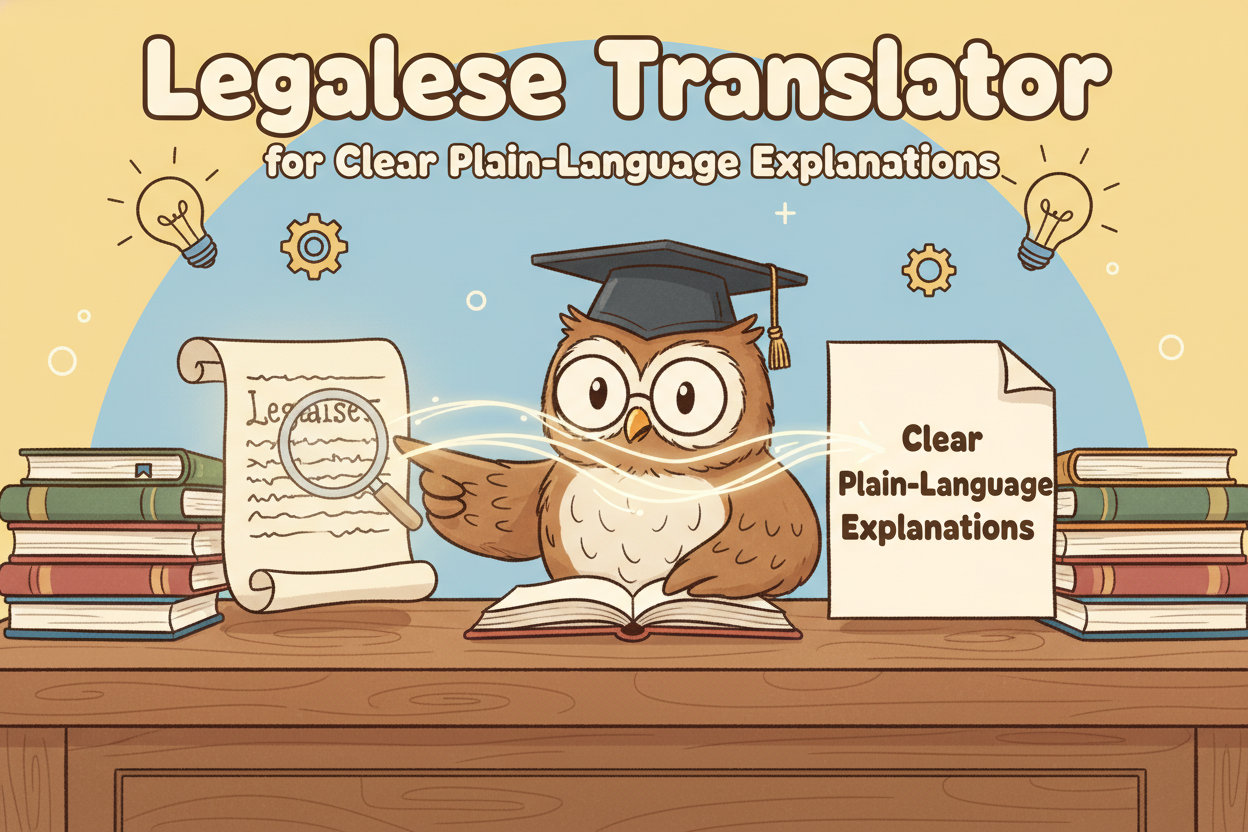 AI Legalese Translator for Clear Plain-Language Explanations