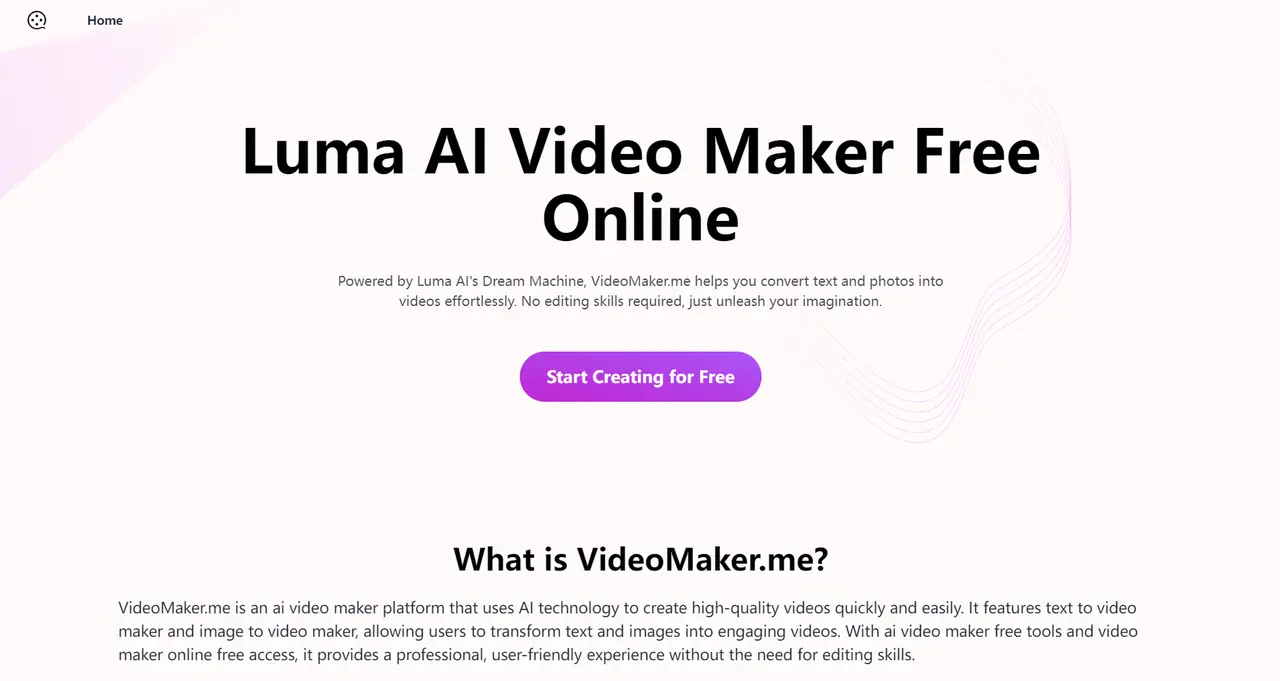 دسترسی به ابزار تبدیل عکس به ویدیو با هوش مصنوعی VideoMaker.me