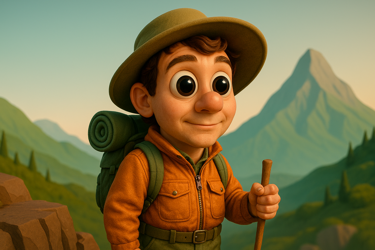 Epic Solo Adventurer Caricature