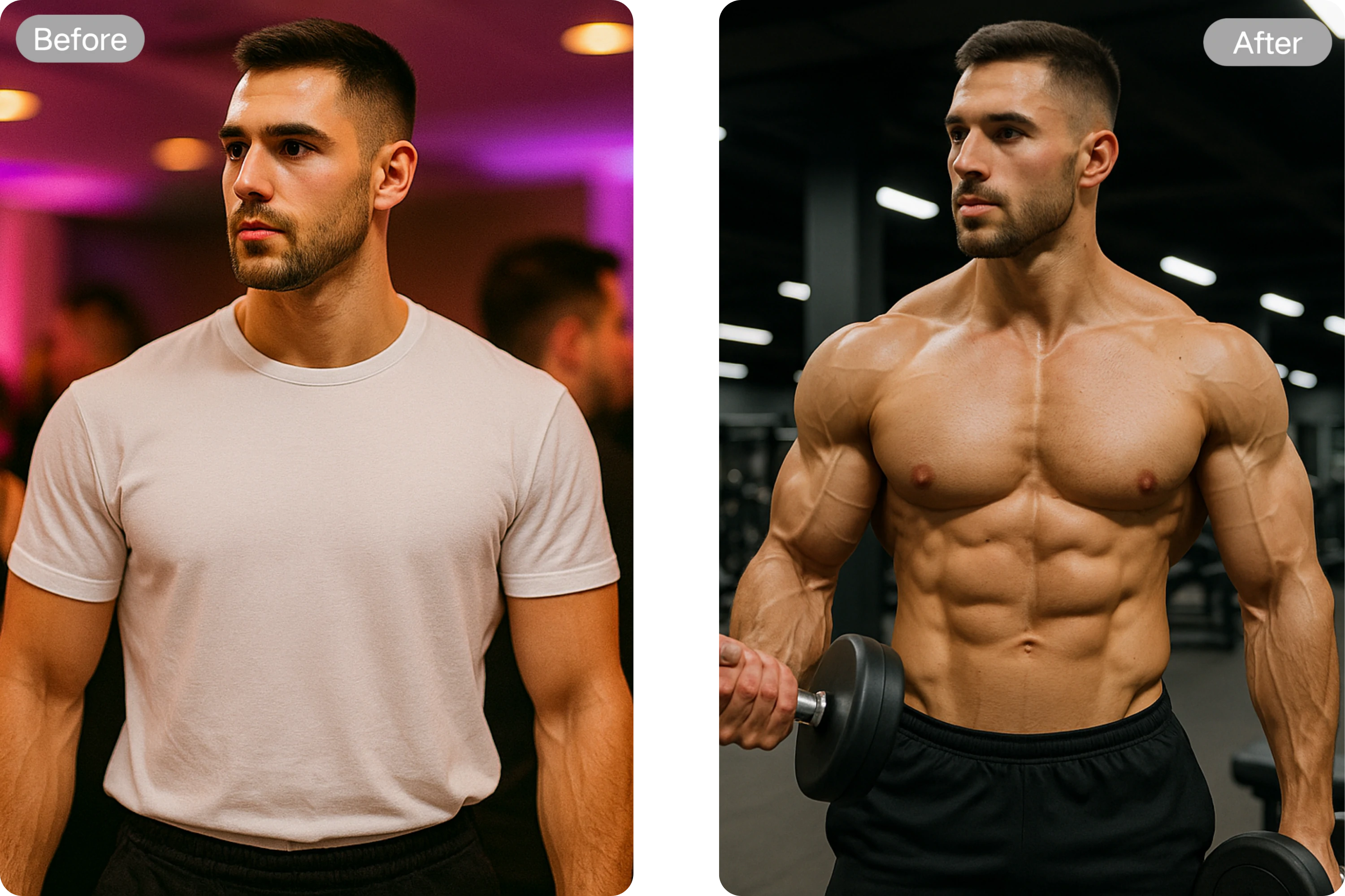 Generate Ripped Bodybuilders with Bulging Biceps & 8-Pack Abs