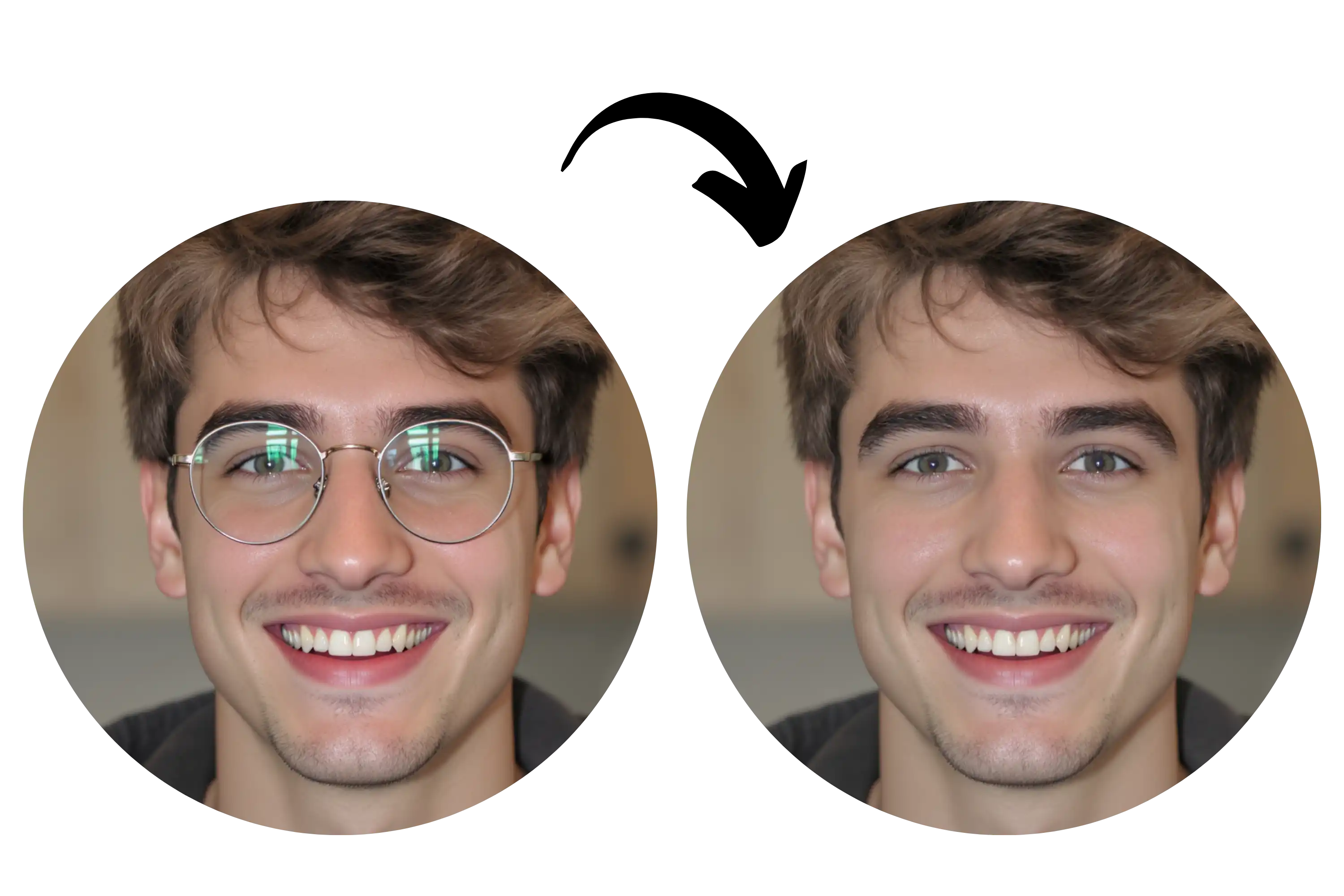 Remove Glasses from Photo