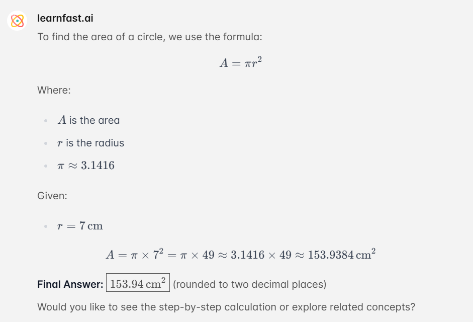 Math Answer Generator