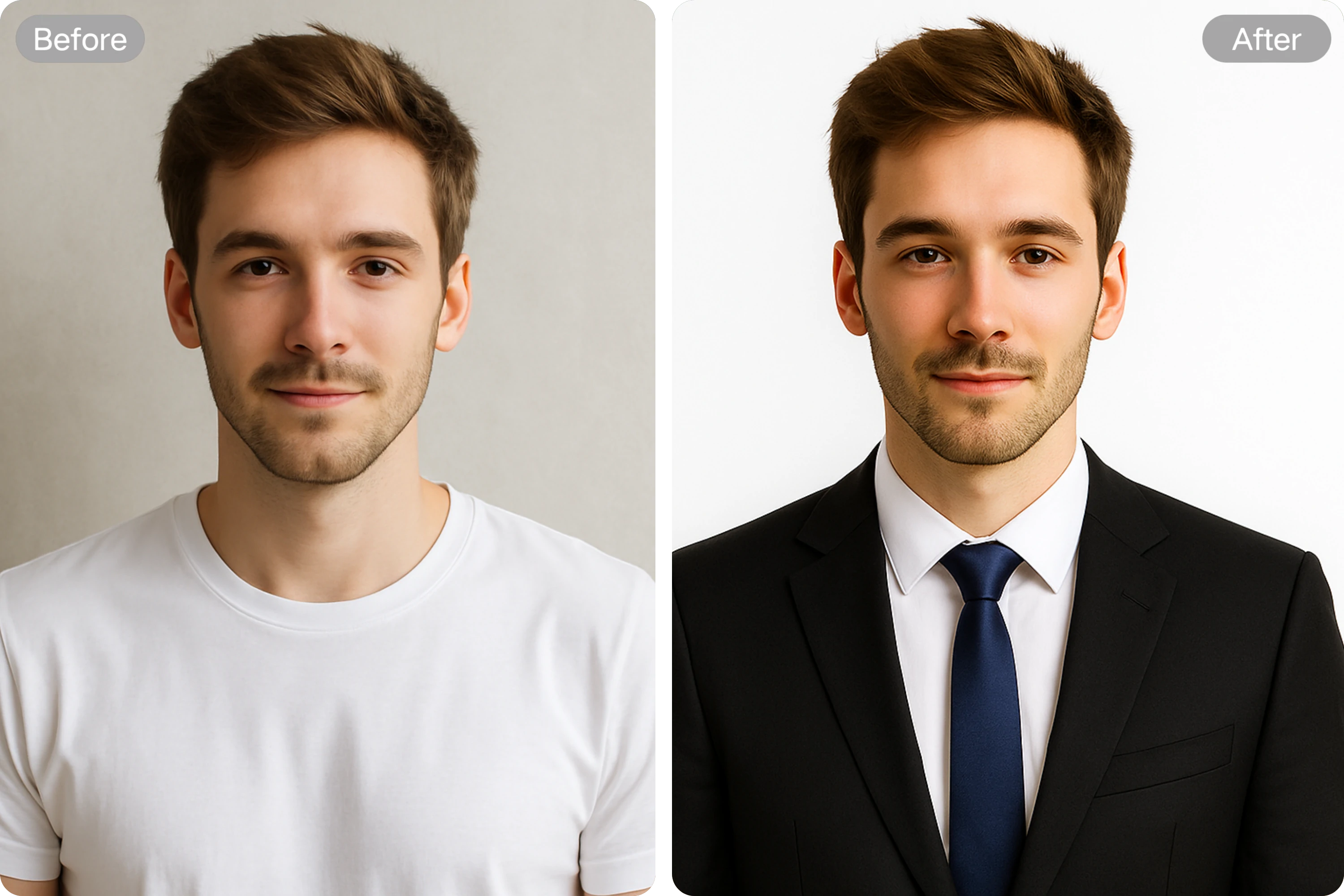 Instant Suit Transformation with AI