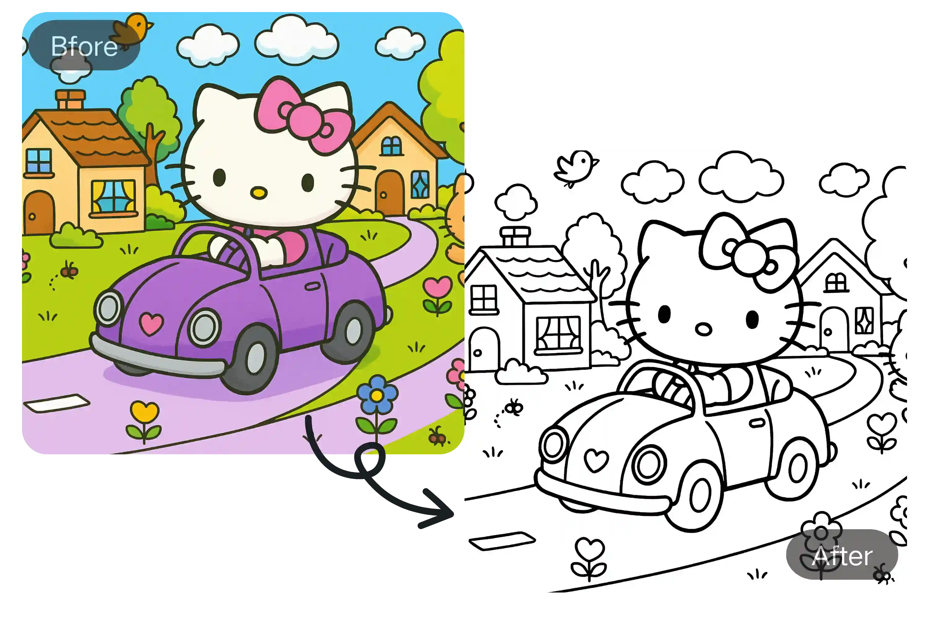 Transforma cualquier imagen en una página para colorear