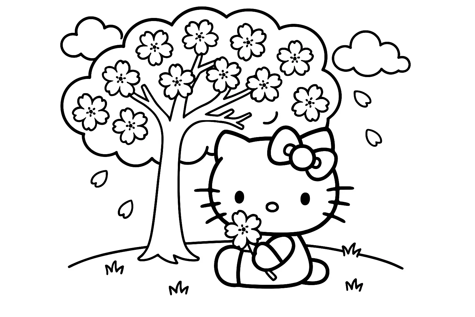 Hello Kitty 填色页