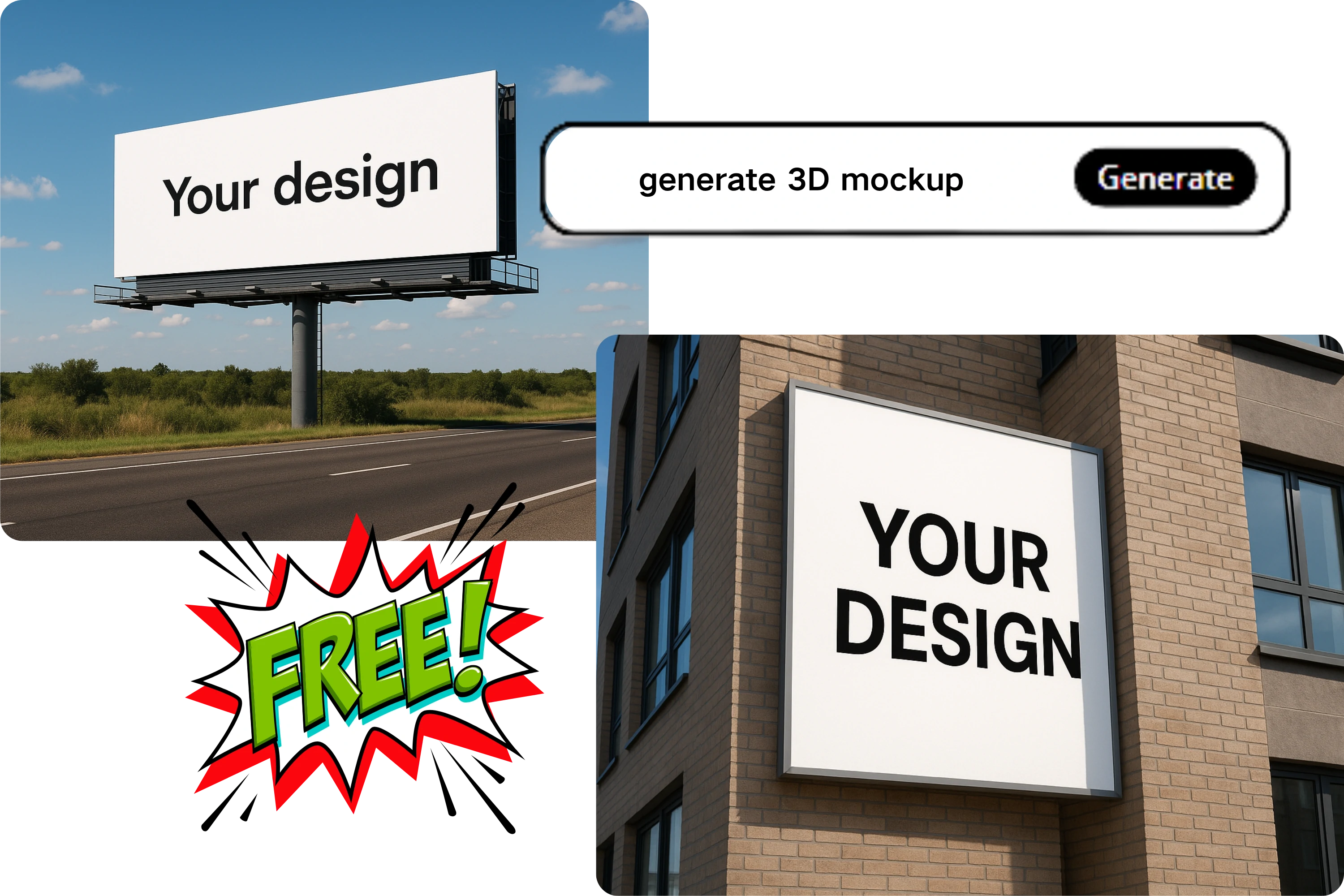 Realistic 3D Mockup Rendering
