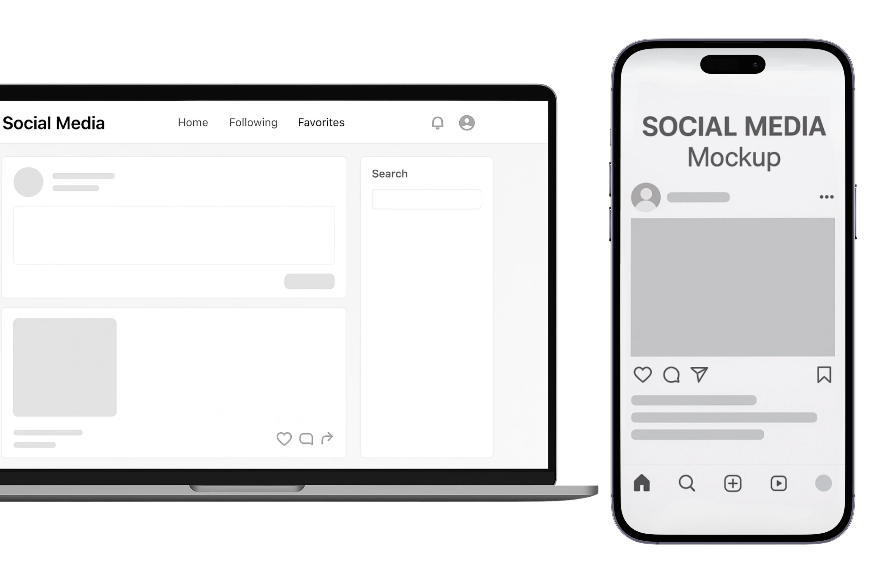Optimized Social Media Mockup Creation