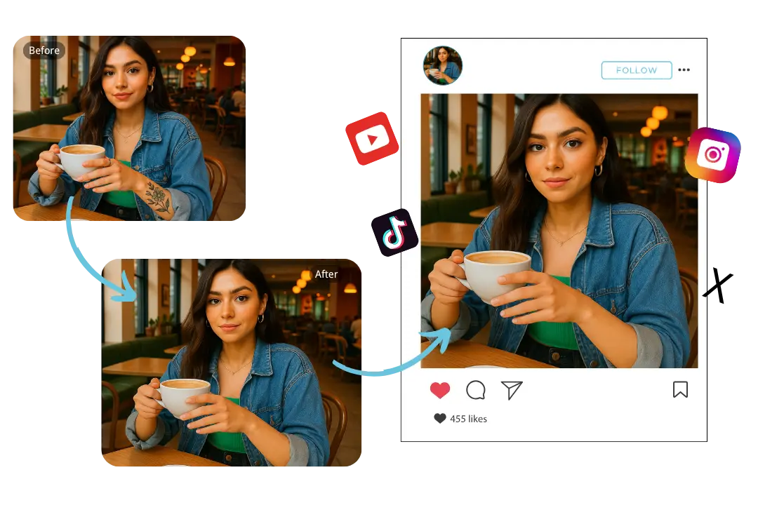 Eliminador de tatuajes fácil para tus posts diarios en redes sociales