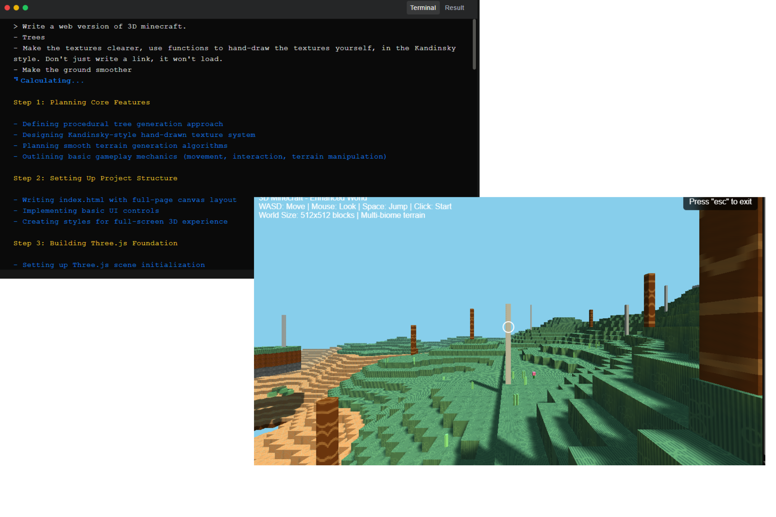 JavaScript Minecraft