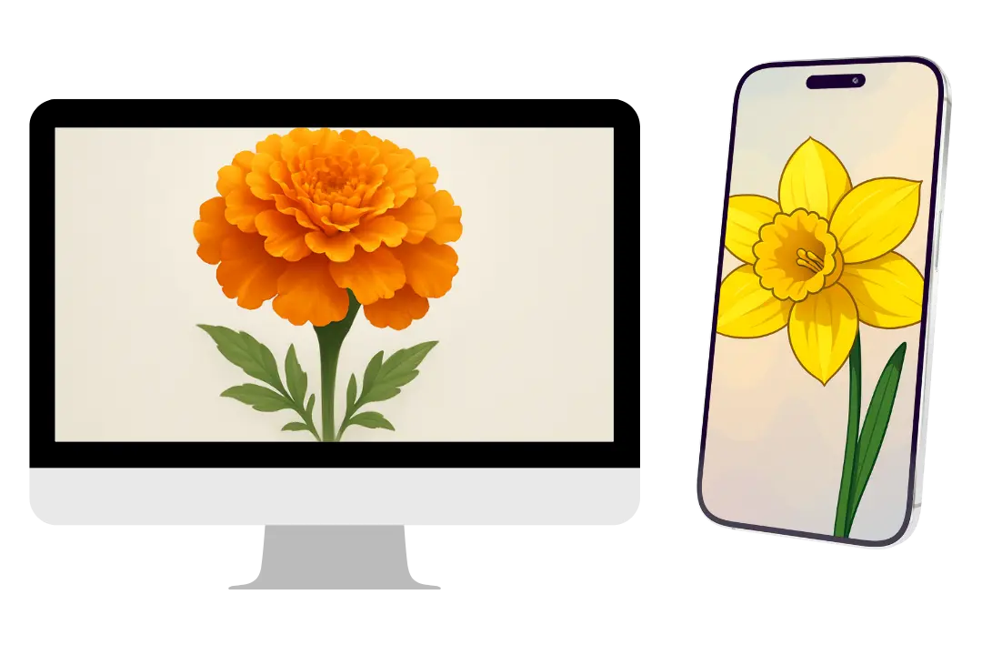 Generate Birth Flower Designs Anytime, Anywhere on Any Device