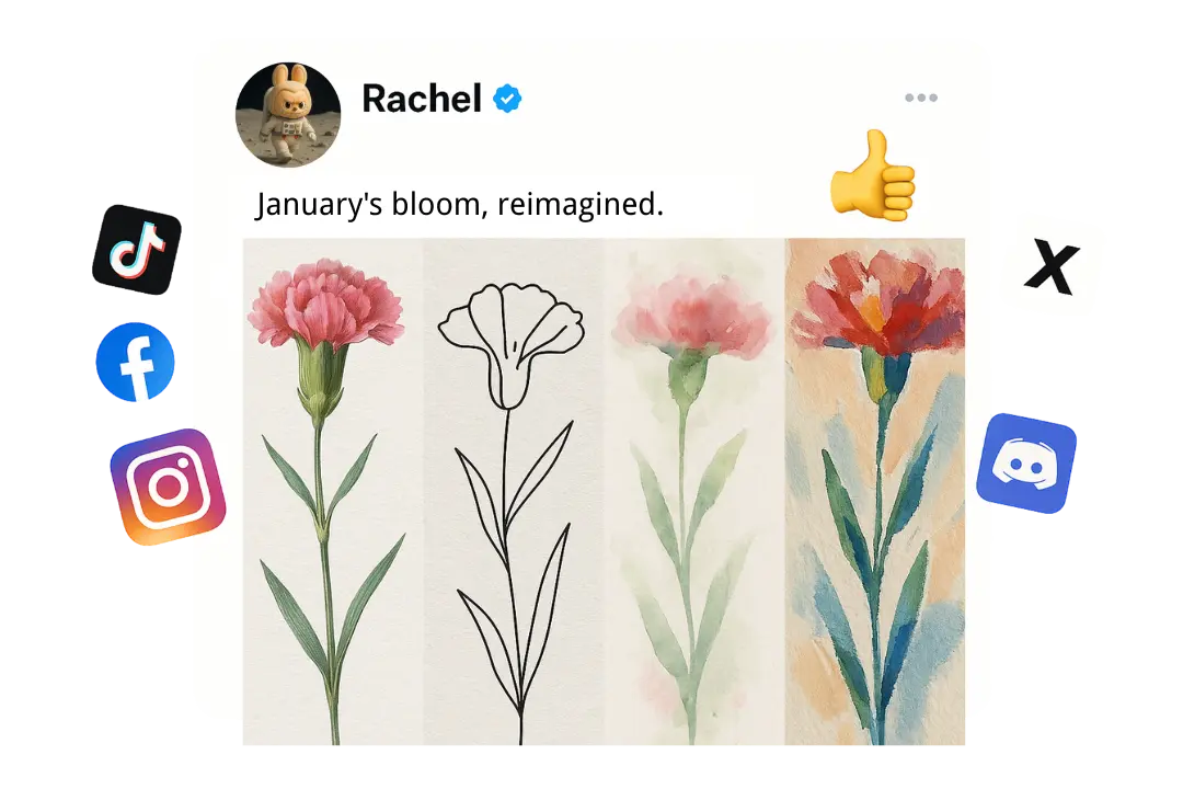 Express Yourself with Creative Birth Month Flower Designs for Social Media