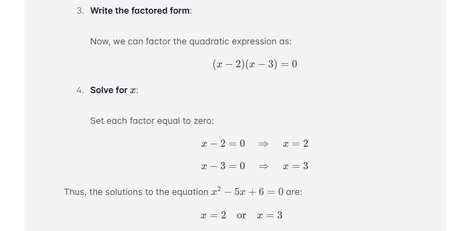 Example 1: Simple Factoring