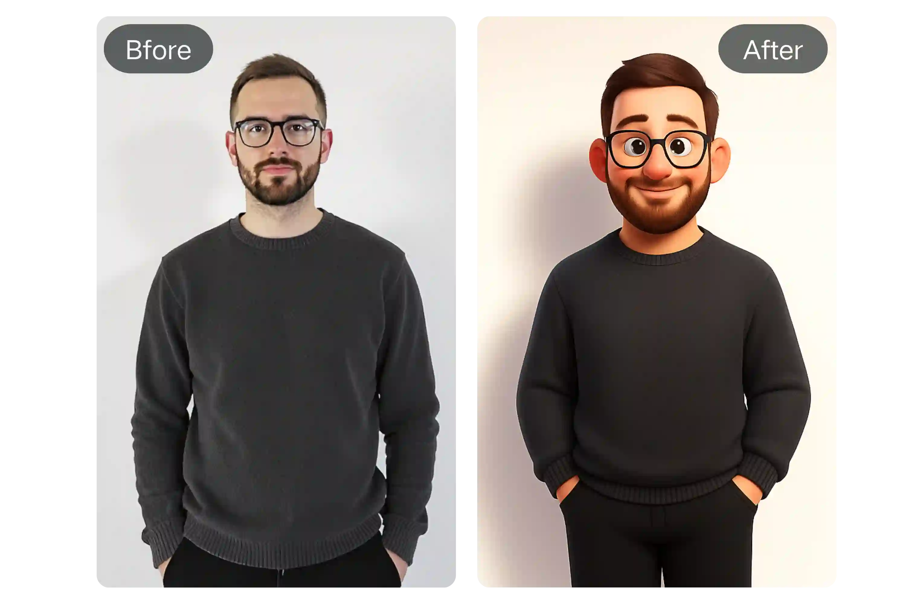 Cartoon Yourself AI in 3D