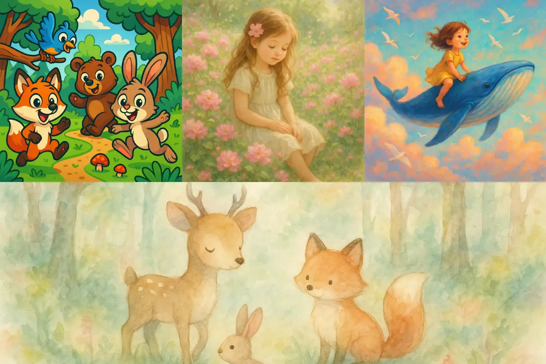 Wide Range of Styles in Children’s Book Illustration Generator