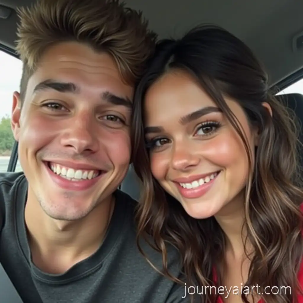 Grainy-Low-Quality-Selfie-of-Selena-Gomez-and-Justin-Bieber-in-Their-30s-Casual-Candid-Moment