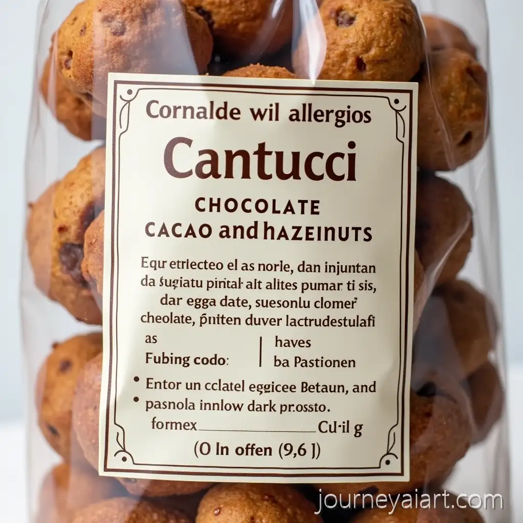Cantucci-Bag-Label-with-Chocolate-Cacao-and-Hazelnuts-Ingredients-List