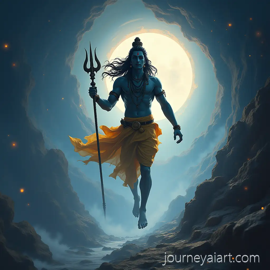 Lord-Shiva-Traveling-Through-Space-and-Time-in-a-Realistic-Photograph