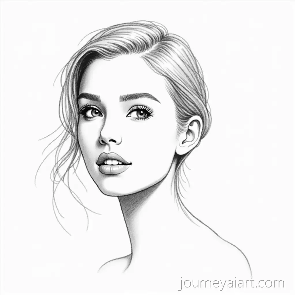Luxury-PencilSketch-Portrait-Logo-with-Minimalist-Design-for-Premium-Branding