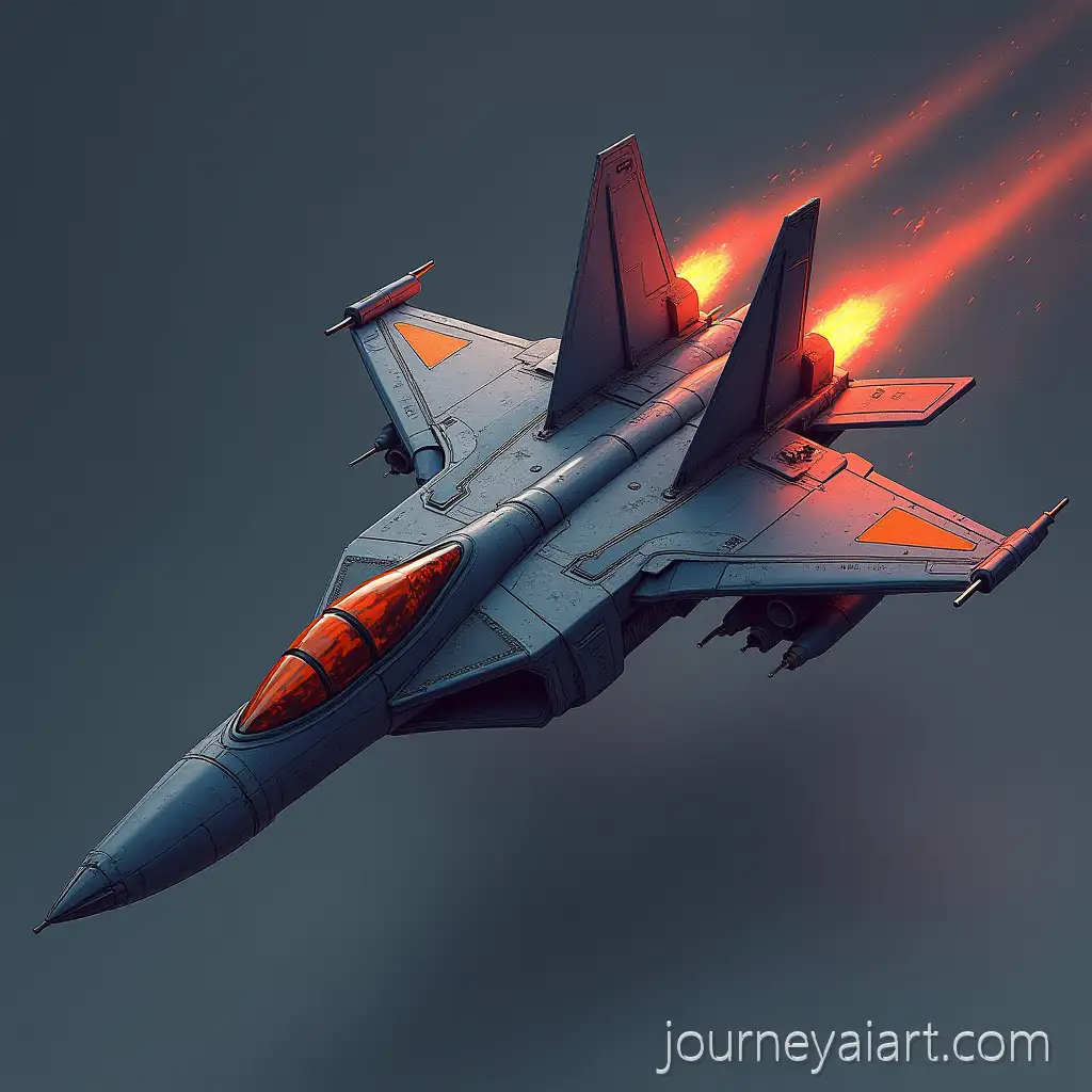 Futuristic-Fighter-Jet-in-Arcane-Style-with-Dynamic-Design