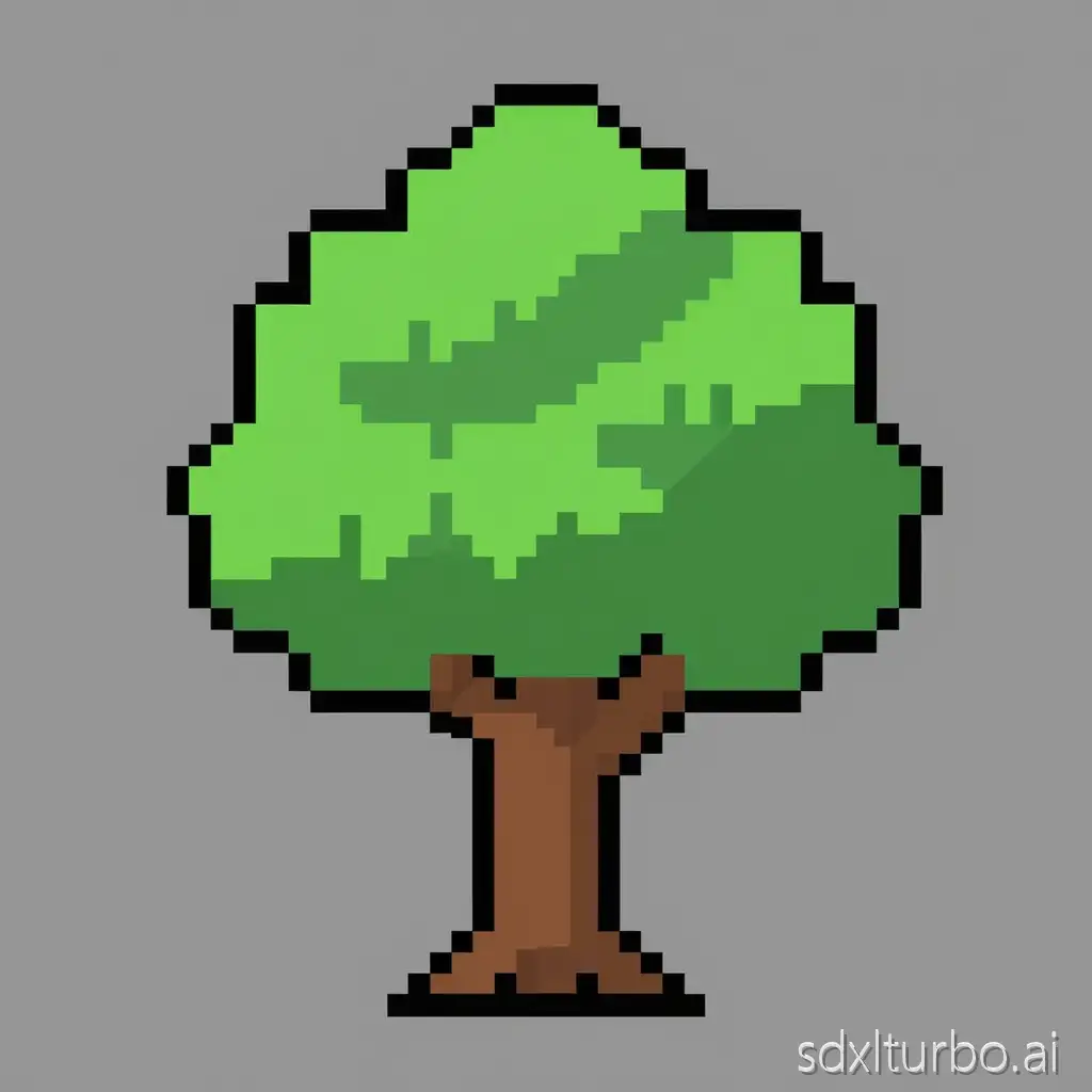 pixel art tree